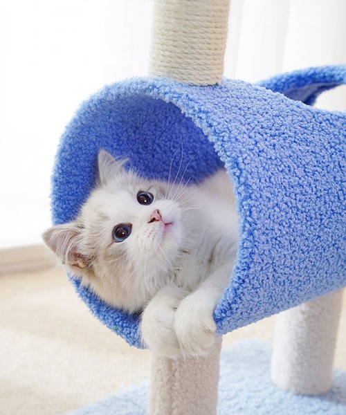 aimoha(アイモハ)の「動物形キャットタワー猫用おもちゃ(ペット用おもちゃ・レディース・オフホワイト/グリーン/ブルー・FREE)」の8枚目の写真