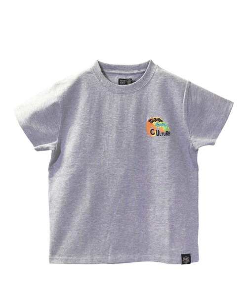JUNKSOUL(ジャンクソウル)の「RIVERSIDECLUTURE / カメレオン刺繍ワンポイント Tシャツ (M4)(Tシャツ/カットソー・キッズ・杢グレー/ホワイト/ブラック・110cm/130cm/160cm/120cm/150cm/100cm/140cm)」の1枚目の写真