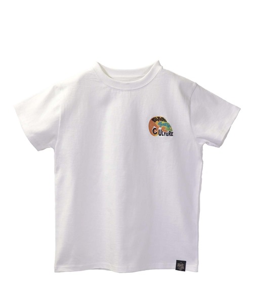 JUNKSOUL(ジャンクソウル)の「RIVERSIDECLUTURE / カメレオン刺繍ワンポイント Tシャツ (M4)(Tシャツ/カットソー・キッズ・杢グレー/ホワイト/ブラック・110cm/130cm/160cm/120cm/150cm/100cm/140cm)」の2枚目の写真