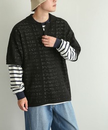 SENSE OF PLACE by URBAN RESEARCH | 『ユニセックス』レースアミポロシャツ(5分袖)(ニット/セーター)