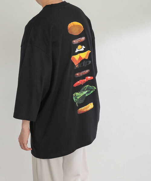 SENSE OF PLACE by URBAN RESEARCH(センスオブプレイスバイアーバンリサーチ)の「『別注』『ユニセックス』ddp×SENSE OF PLACE エクストラルーズTシャツ A(Tシャツ/カットソー・メンズ・ホワイト/ブラック・MEDIUM/LARGE)」の4枚目の写真