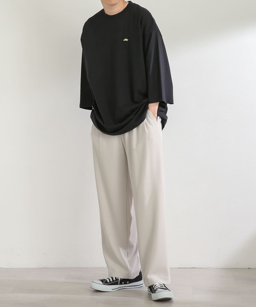 SENSE OF PLACE by URBAN RESEARCH(センスオブプレイスバイアーバンリサーチ)の「『別注』『ユニセックス』ddp×SENSE OF PLACE エクストラルーズTシャツ A(Tシャツ/カットソー・メンズ・ホワイト/ブラック・MEDIUM/LARGE)」の8枚目の写真