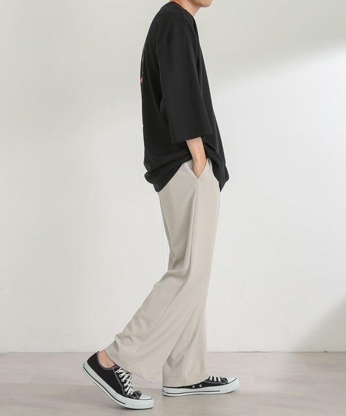 SENSE OF PLACE by URBAN RESEARCH(センスオブプレイスバイアーバンリサーチ)の「『別注』『ユニセックス』ddp×SENSE OF PLACE エクストラルーズTシャツ A(Tシャツ/カットソー・メンズ・ホワイト/ブラック・MEDIUM/LARGE)」の10枚目の写真