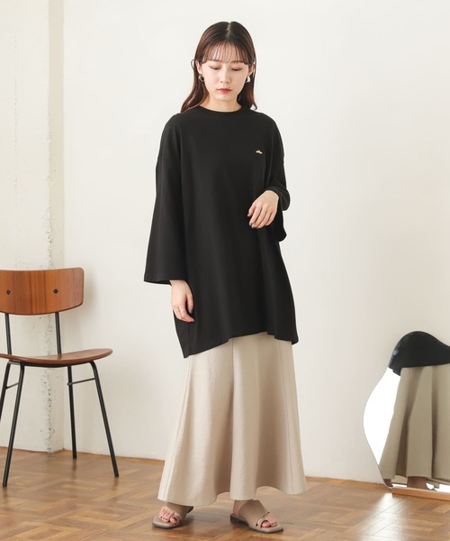 SENSE OF PLACE by URBAN RESEARCH(センスオブプレイスバイアーバンリサーチ)の「『別注』『ユニセックス』ddp×SENSE OF PLACE エクストラルーズTシャツ A(Tシャツ/カットソー・メンズ・ホワイト/ブラック・MEDIUM/LARGE)」の11枚目の写真