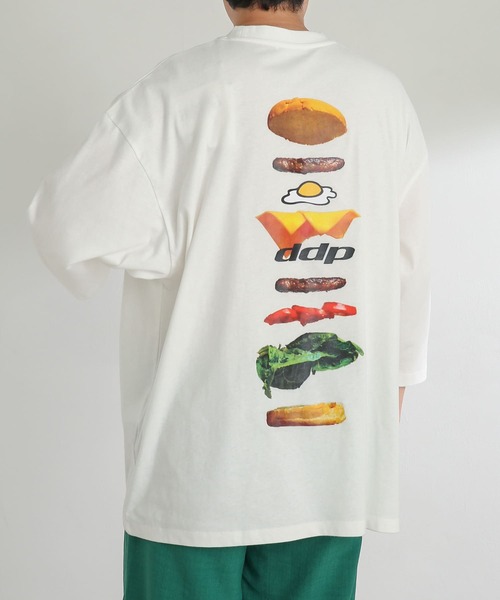 SENSE OF PLACE by URBAN RESEARCH(センスオブプレイスバイアーバンリサーチ)の「『別注』『ユニセックス』ddp×SENSE OF PLACE エクストラルーズTシャツ A(Tシャツ/カットソー・メンズ・ホワイト/ブラック・MEDIUM/LARGE)」の17枚目の写真
