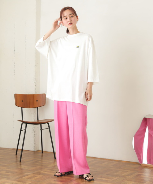 SENSE OF PLACE by URBAN RESEARCH(センスオブプレイスバイアーバンリサーチ)の「『別注』『ユニセックス』ddp×SENSE OF PLACE エクストラルーズTシャツ A(Tシャツ/カットソー・メンズ・ホワイト/ブラック・MEDIUM/LARGE)」の22枚目の写真