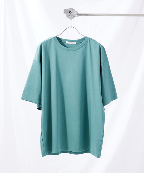 JOURNAL STANDARD（ジャーナルスタンダード）の「【接触冷感】SCTC70 ひんやりコットン オーバーサイズTシャツ（Tシャツ/カットソー・メンズ・ホワイト/ベージュ/ライトグリーン/アーミー/ブラック系その他・SMALL/MEDIUM/LARGE）」の5枚目の写真