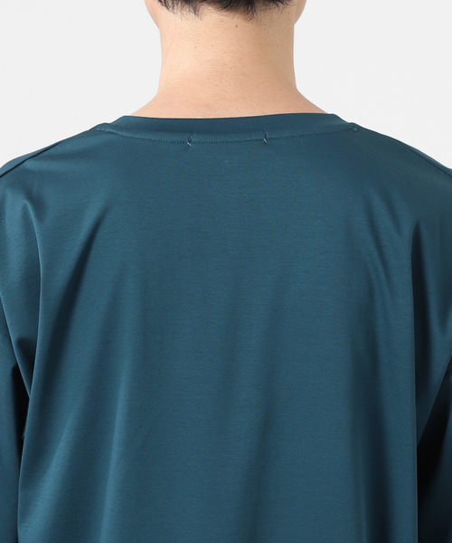 JOURNAL STANDARD（ジャーナルスタンダード）の「【接触冷感】SCTC70 ひんやりコットン オーバーサイズTシャツ（Tシャツ/カットソー・メンズ・ホワイト/ベージュ/ライトグリーン/アーミー/ブラック系その他・SMALL/MEDIUM/LARGE）」の12枚目の写真