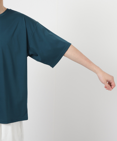 JOURNAL STANDARD（ジャーナルスタンダード）の「【接触冷感】SCTC70 ひんやりコットン オーバーサイズTシャツ（Tシャツ/カットソー・メンズ・ホワイト/ベージュ/ライトグリーン/アーミー/ブラック系その他・SMALL/MEDIUM/LARGE）」の13枚目の写真