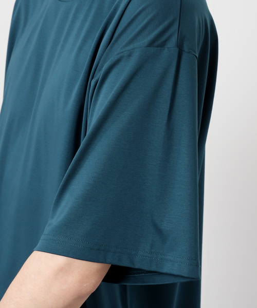 JOURNAL STANDARD（ジャーナルスタンダード）の「【接触冷感】SCTC70 ひんやりコットン オーバーサイズTシャツ（Tシャツ/カットソー・メンズ・ホワイト/ベージュ/ライトグリーン/アーミー/ブラック系その他・SMALL/MEDIUM/LARGE）」の14枚目の写真