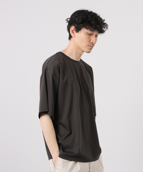 JOURNAL STANDARD（ジャーナルスタンダード）の「【接触冷感】SCTC70 ひんやりコットン オーバーサイズTシャツ（Tシャツ/カットソー・メンズ・ホワイト/ベージュ/ライトグリーン/アーミー/ブラック系その他・SMALL/MEDIUM/LARGE）」の21枚目の写真