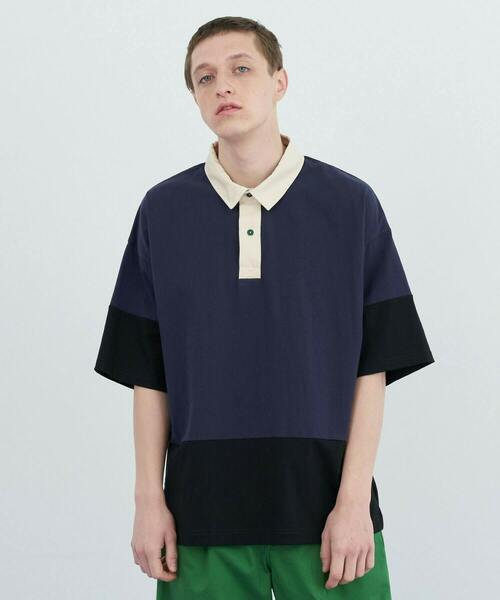 FRAPBOIS PARK（フラボアパーク）の「ラガーシャツ（シャツ/ブラウス・レディース・ホワイト系その他/ブルー系その他・1/2/3）」の2枚目の写真