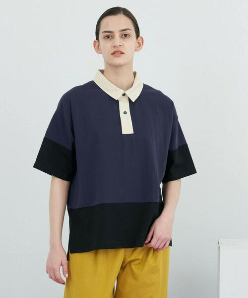 FRAPBOIS PARK（フラボアパーク）の「ラガーシャツ（シャツ/ブラウス・レディース・ホワイト系その他/ブルー系その他・1/2/3）」の12枚目の写真