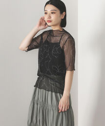 BEAMS HEART | BEAMS HEART / シアー プリント プルオーバー(Tシャツ/カットソー)