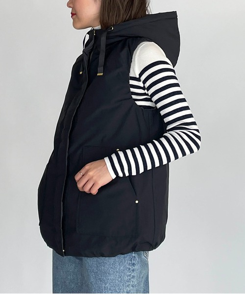 PICCIN(ピッチン)の「リバーシブルダウンベスト(ダウンベスト・レディース・ブラック/アイボリー・M/L)」の13枚目の写真