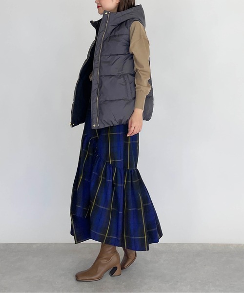 PICCIN(ピッチン)の「リバーシブルダウンベスト(ダウンベスト・レディース・ブラック/アイボリー・M/L)」の21枚目の写真