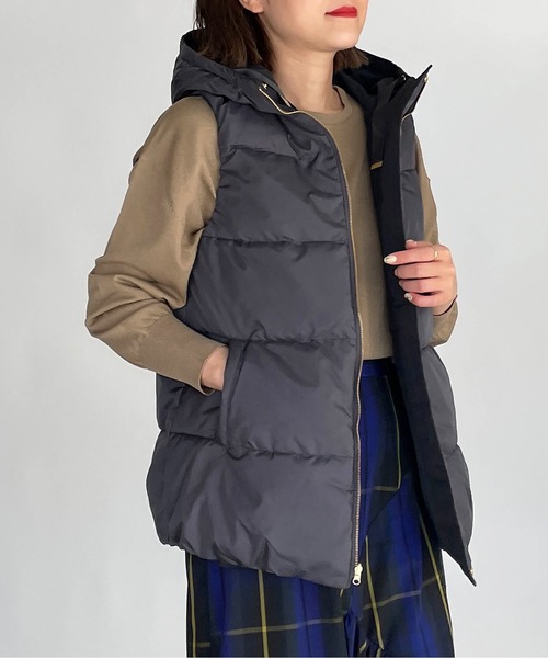 PICCIN(ピッチン)の「リバーシブルダウンベスト(ダウンベスト・レディース・ブラック/アイボリー・M/L)」の19枚目の写真