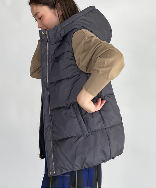 PICCIN(ピッチン)の「リバーシブルダウンベスト(ダウンベスト・レディース・ブラック/アイボリー・M/L)」の18枚目の写真