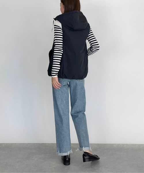 PICCIN(ピッチン)の「リバーシブルダウンベスト(ダウンベスト・レディース・ブラック/アイボリー・M/L)」の10枚目の写真