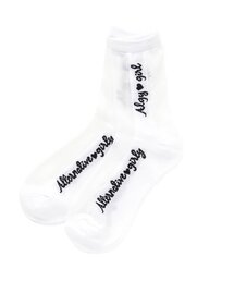 algy | タテロゴシースルークルーソックス(ソックス/靴下)