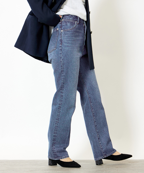 B.C STOCK(ベーセーストック)の「リニア フレア 5PK JEAN(デニムパンツ・レディース・グレー/サックスブルー/ブルー・SMALL/MEDIUM)」の3枚目の写真