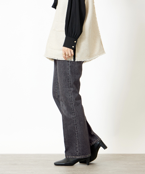 B.C STOCK(ベーセーストック)の「リニア フレア 5PK JEAN(デニムパンツ・レディース・グレー/サックスブルー/ブルー・SMALL/MEDIUM)」の6枚目の写真