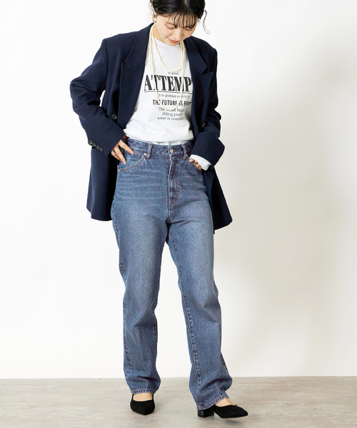 B.C STOCK(ベーセーストック)の「リニア フレア 5PK JEAN(デニムパンツ・レディース・グレー/サックスブルー/ブルー・SMALL/MEDIUM)」の9枚目の写真