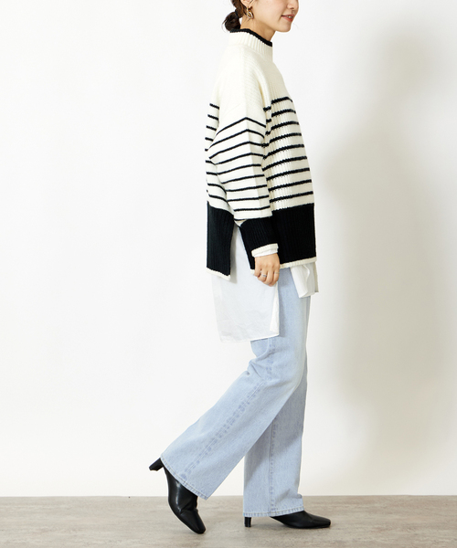 B.C STOCK(ベーセーストック)の「リニア フレア 5PK JEAN(デニムパンツ・レディース・グレー/サックスブルー/ブルー・SMALL/MEDIUM)」の14枚目の写真