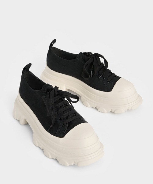 スニーカー 23.5 厚底CHARLES & KEITH チャールズ&キース CHARLES & KEITH（チャールズ & キース）の「チャンキーソール