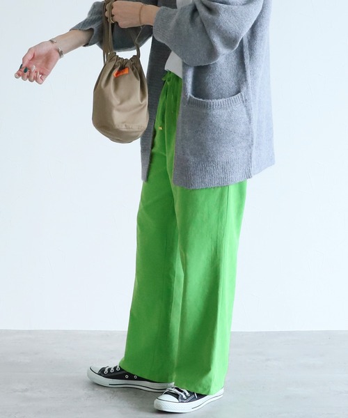 reca（レカ）の「イージーワイドパンツ（その他パンツ・レディース・グレイッシュベージュ/ピンク/ブラック/グリーン・FREE）」の4枚目の写真
