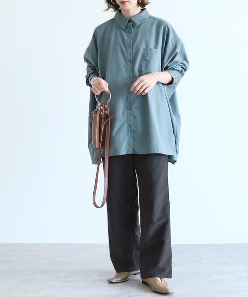 reca（レカ）の「イージーワイドパンツ（その他パンツ・レディース・グレイッシュベージュ/ピンク/ブラック/グリーン・FREE）」の9枚目の写真