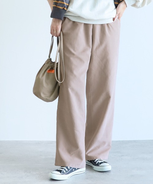 reca（レカ）の「イージーワイドパンツ（その他パンツ・レディース・グレイッシュベージュ/ピンク/ブラック/グリーン・FREE）」の10枚目の写真