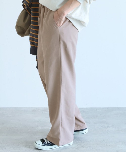 reca（レカ）の「イージーワイドパンツ（その他パンツ・レディース・グレイッシュベージュ/ピンク/ブラック/グリーン・FREE）」の11枚目の写真