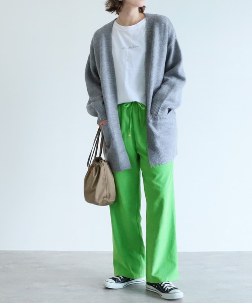 reca（レカ）の「イージーワイドパンツ（その他パンツ・レディース・グレイッシュベージュ/ピンク/ブラック/グリーン・FREE）」の17枚目の写真