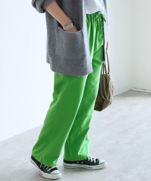 reca（レカ）の「イージーワイドパンツ（その他パンツ・レディース・グレイッシュベージュ/ピンク/ブラック/グリーン・FREE）」の15枚目の写真