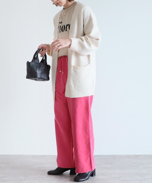 reca（レカ）の「イージーワイドパンツ（その他パンツ・レディース・グレイッシュベージュ/ピンク/ブラック/グリーン・FREE）」の21枚目の写真