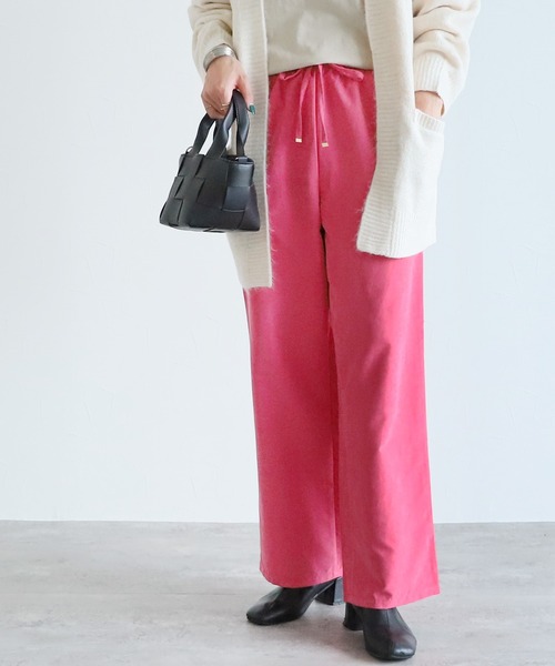 reca（レカ）の「イージーワイドパンツ（その他パンツ・レディース・グレイッシュベージュ/ピンク/ブラック/グリーン・FREE）」の18枚目の写真