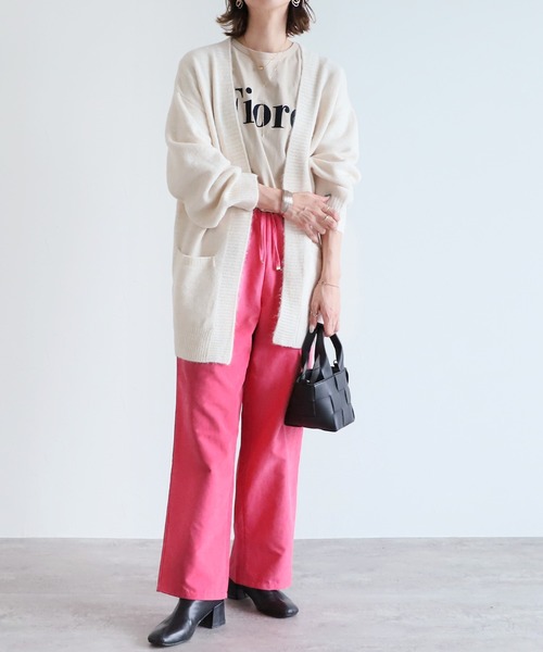 reca（レカ）の「イージーワイドパンツ（その他パンツ・レディース・グレイッシュベージュ/ピンク/ブラック/グリーン・FREE）」の20枚目の写真