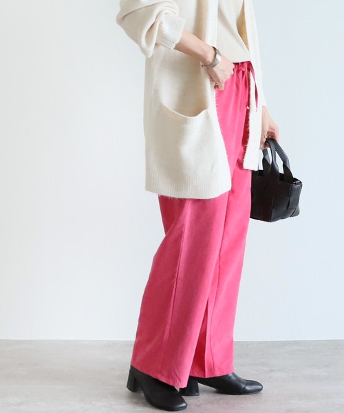 reca（レカ）の「イージーワイドパンツ（その他パンツ・レディース・グレイッシュベージュ/ピンク/ブラック/グリーン・FREE）」の19枚目の写真