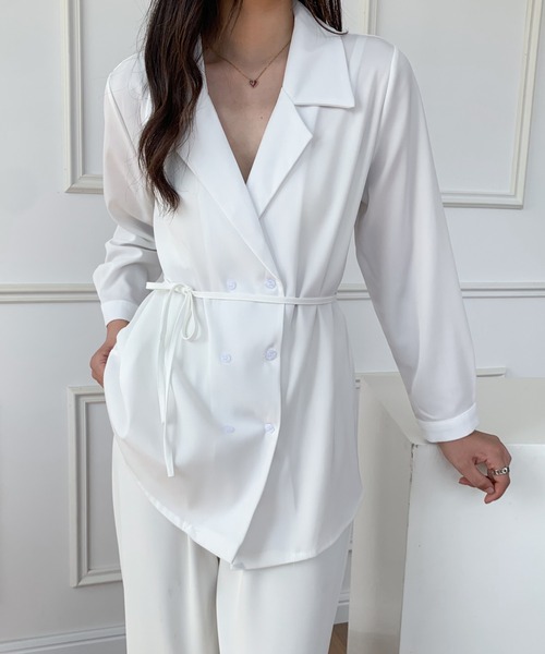 ECLIN(エクラン)の「ダブルテーラードジャケット(テーラードジャケット・レディース・ホワイト/ブラック/ベージュ・FREE)」の16枚目の写真