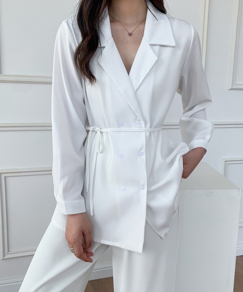 ECLIN(エクラン)の「ダブルテーラードジャケット(テーラードジャケット・レディース・ホワイト/ブラック/ベージュ・FREE)」の17枚目の写真