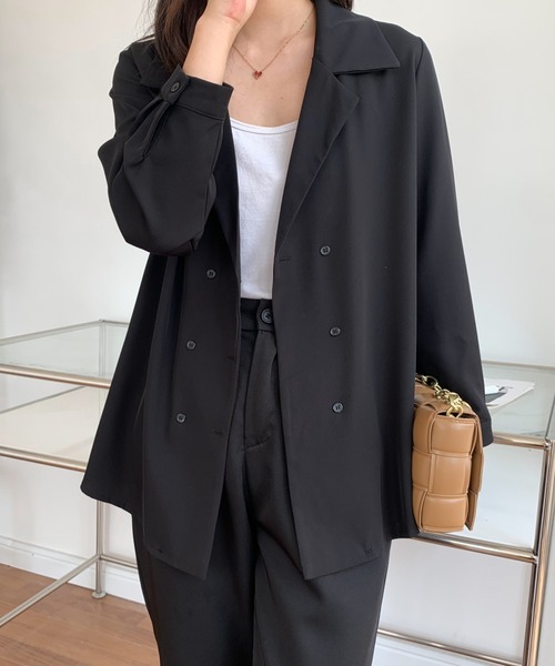 ECLIN(エクラン)の「ダブルテーラードジャケット(テーラードジャケット・レディース・ホワイト/ブラック/ベージュ・FREE)」の13枚目の写真