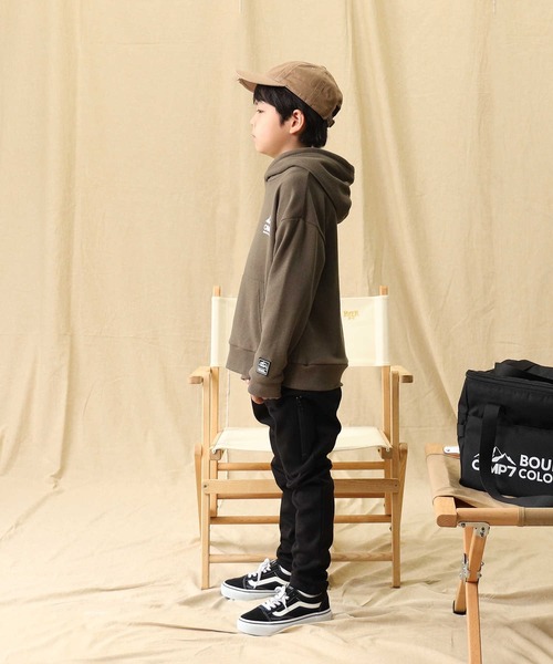 CAMP7（キャンプセブン）の「【CAMP7】ロゴパーカー（パーカー・キッズ・グレー/パープル/ブラック/カーキブラウン・120/130/105/140/150/160）」の20枚目の写真