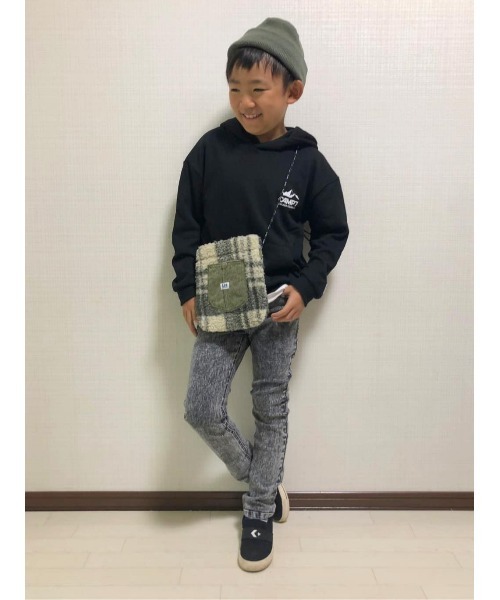CAMP7（キャンプセブン）の「【CAMP7】ロゴパーカー（パーカー・キッズ・グレー/パープル/ブラック/カーキブラウン・120/130/105/140/150/160）」の14枚目の写真