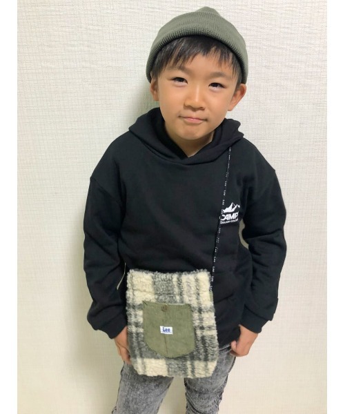 CAMP7（キャンプセブン）の「【CAMP7】ロゴパーカー（パーカー・キッズ・グレー/パープル/ブラック/カーキブラウン・120/130/105/140/150/160）」の15枚目の写真