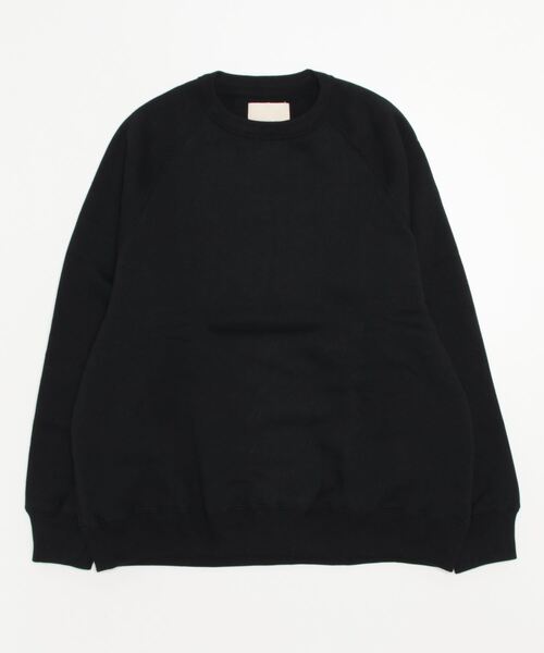 yoko sakamoto（ヨーコサカモト）の「【YOKO SAKAMOTO】  BIG SWEATER（スウェット・メンズ・ブラック/グレイッシュベージュ・LARGE/MEDIUM）」の2枚目の写真