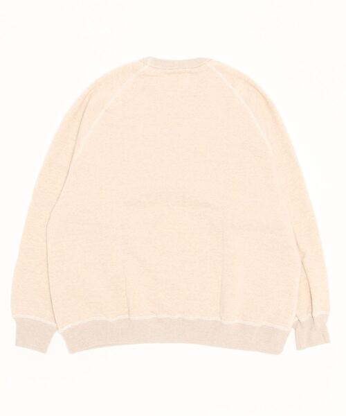 yoko sakamoto（ヨーコサカモト）の「【YOKO SAKAMOTO】  BIG SWEATER（スウェット・メンズ・ブラック/グレイッシュベージュ・LARGE/MEDIUM）」の5枚目の写真