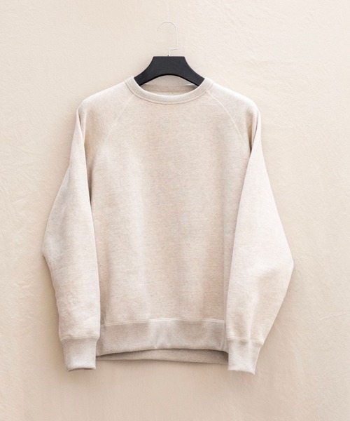 yoko sakamoto（ヨーコサカモト）の「【YOKO SAKAMOTO】  BIG SWEATER（スウェット・メンズ・ブラック/グレイッシュベージュ・LARGE/MEDIUM）」の3枚目の写真