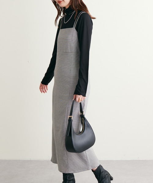 natural couture(ナチュラルクチュール)の「WEB限定カラー/2022AWアイテム/細紐リボンキャミワンピース(ワンピース・レディース・その他1/その他2/ブラウン/ブラック・FREE)」の11枚目の写真