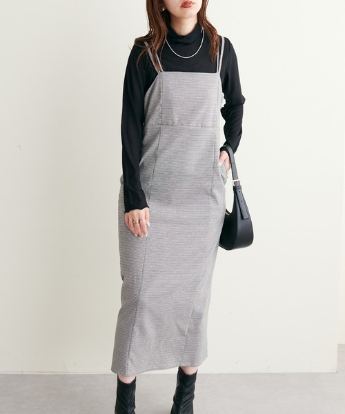 natural couture(ナチュラルクチュール)の「WEB限定カラー/2022AWアイテム/細紐リボンキャミワンピース(ワンピース・レディース・その他1/その他2/ブラウン/ブラック・FREE)」の12枚目の写真